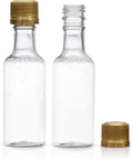 Mini 50ml PET Plastic Round Liquor Bottles with Long Neck for Whisky Spirits Soda Champagne & Energy Drinks-Custom Color