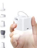 Portable Air Pump for Inflatables 4.5kPa Mini Air Mattress Pump with Camping Light 2400mAh Battery Rechargeable