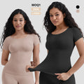Seamless Body Shaping Garment Tummy Tuck High Elastic Short Sleeve Body Shaping Garment Body Shapewear Women