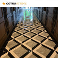 Home Decor Marble Mosaic Tiles Natural Stone Polished for Indoor Floor Tiles Living Room Stair