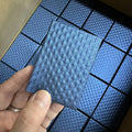 Wholesale Z32BL 3-1/16 X2-1/8 X1" Small Pearl Shiny Royal Blue Paper Jewelry Boxes Cotton Filled for Rings and Gift Jewelry Use