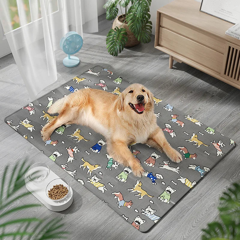 Self-Cooling Pet Summer Ice Pad Cushion Cat Dog Mattress Keep Cool Bed Mat for Pets MegaBDM