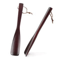 Melenlt Long Luxury Shoehorn with Custom Logo Red Wood Shoe Horn Easy Slip-On Design
