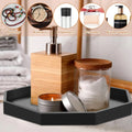LifeTop Bathroom Trays with Anti Slip Bottom Decorative Silicone Vanity Trays Space Saving Perfume Trays for Candle Soap Shampoo