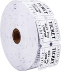 Raffle Tickets Double Roll 2000 Tickets Consecutively Numbered 50/50 for Event Party Prize Drawing Perforated Stubs