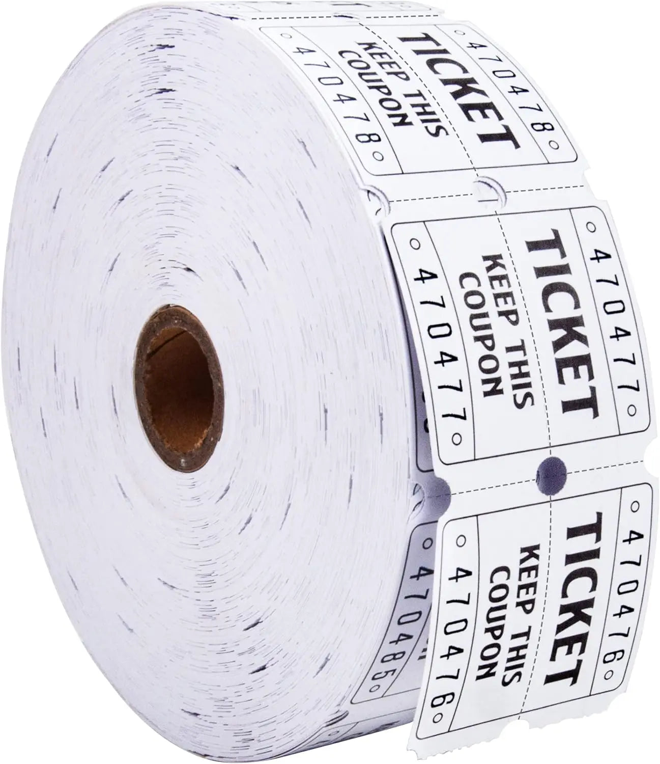 Raffle Tickets Double Roll 2000 Tickets Consecutively Numbered 50/50 for Event Party Prize Drawing Perforated Stubs
