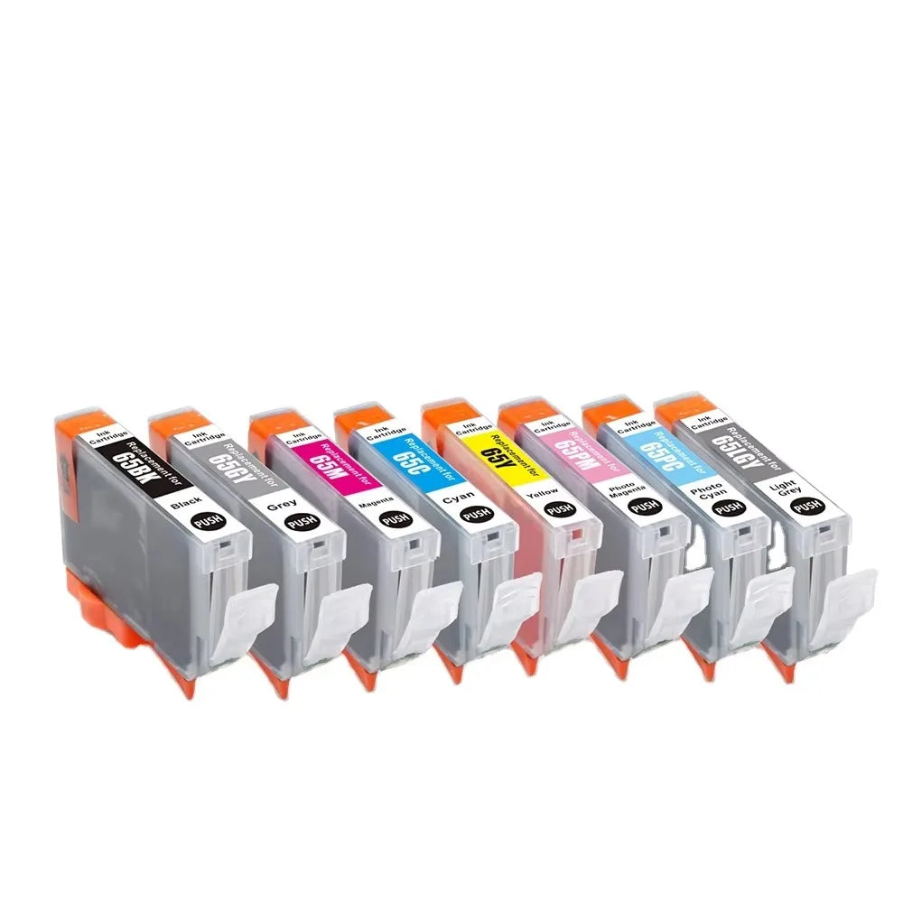 Tatrix 80 Pieces Per Box CLI65 CLI 65 CLI-65 Premium Compatible Color Inkjet Ink Cartridge for Canon PIXMA Pro 200 Printer MegaBDM