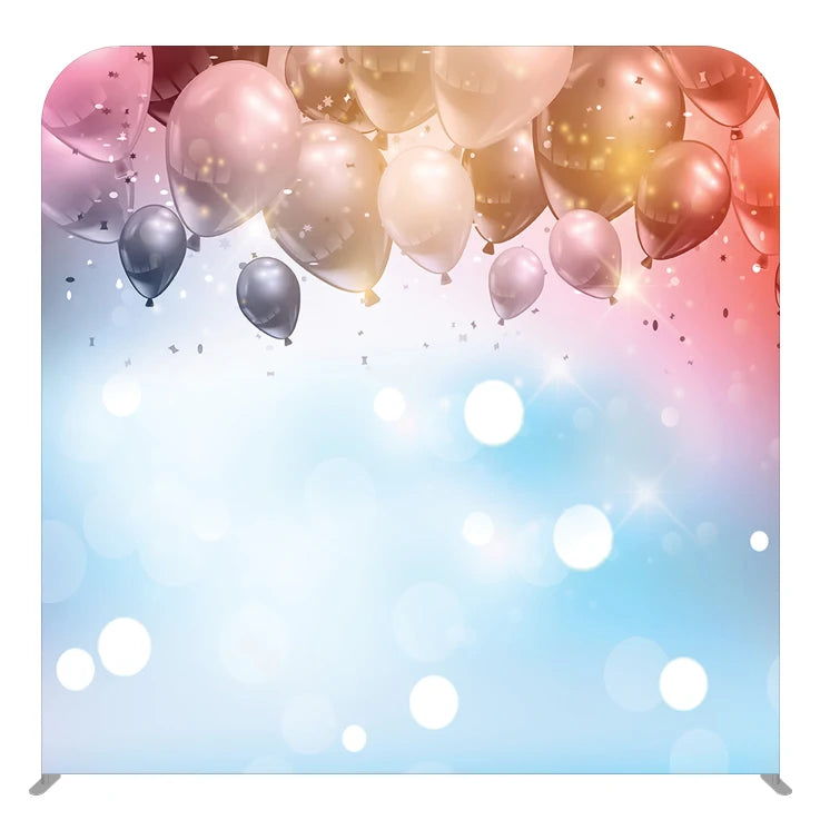 8x8ft Dye Sublimation Printed Aluminum Tension Fabric Photo Booth Backdrop Portable Easy Install for Holiday Parties Photography