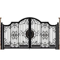 Enhance Your Home's Curb Appeal Unique Artistic 3D Iron House Gate Designs Heat Eco-Friendly Powder Coated 3D Modeling Service