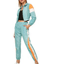 Premium Quality Lightweight Full Zipper 100% Nylon Long Fleece Anti-Pilling Custom Windbreaker Jacket Shorts Tracksuits Women