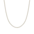Latest 18K Gold Plated Stainless Steel Jewelry 4mm Pearls Bead Choker Necklace Trendy for Women Accessories Necklace P243454