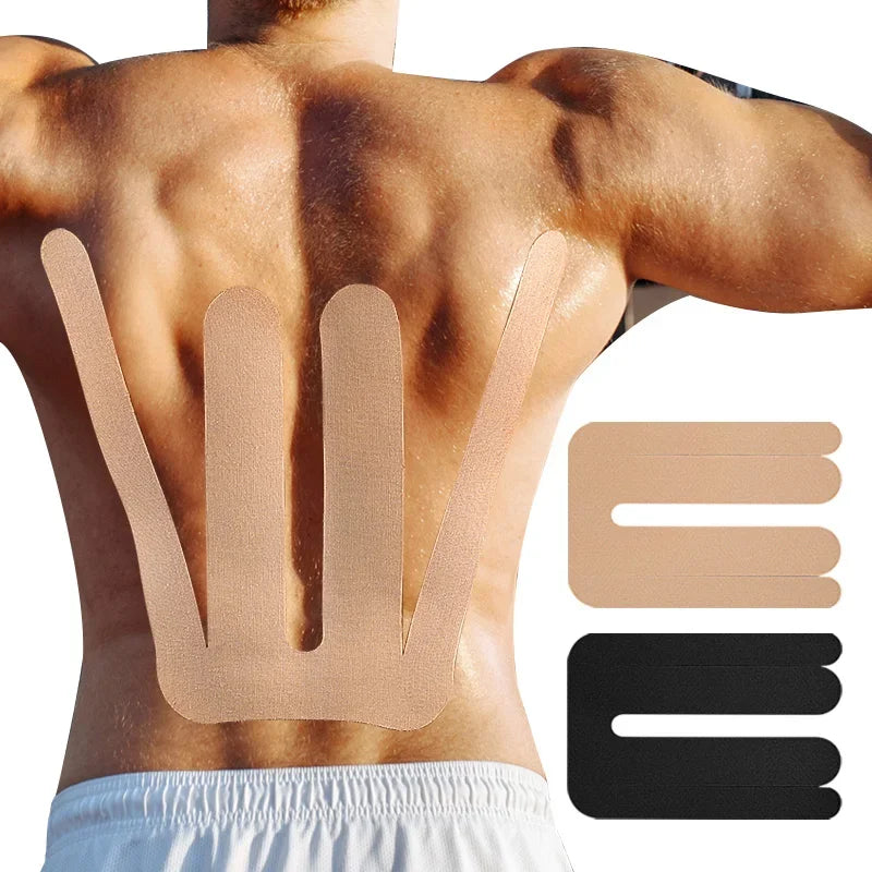 Elastic Kinesiology Athletic Tape - Self Adhesive Sports Therapy Tape for Pain Relief Muscle Support & Injury Recovery
