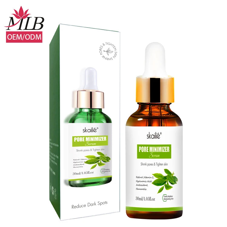 Private Label  Wholesale Oem Organic Skin Care Moisturizing Reduce Dark Spots Pore Shrinking Tea Tree Face Serum