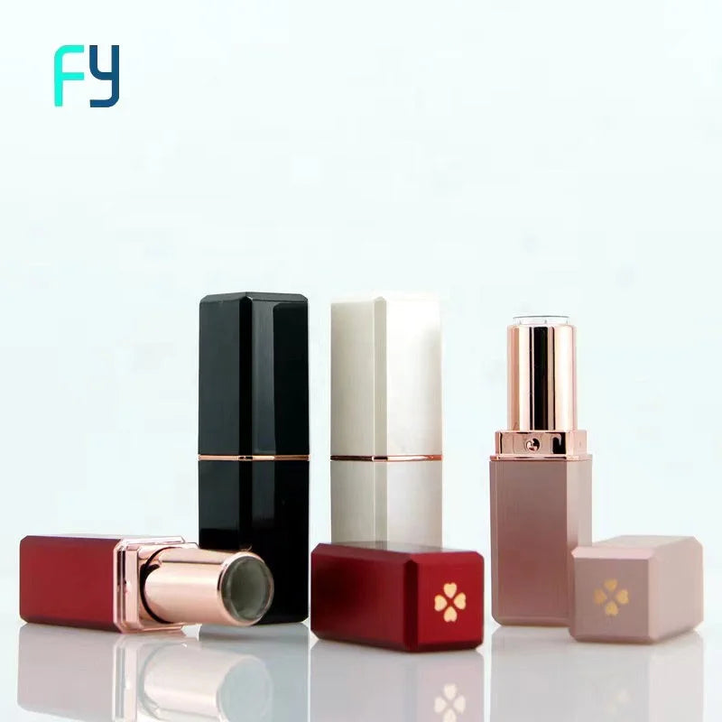 Factory Wholesale Four-leaf Clover Multicolor Lipstick Tube Hollow Tube Ready Stock 12.1 Caliber Printable logo