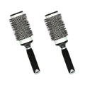 Premium Compact Round Ionic Blow Dry Brush-Fashion Boar Bristle Design Salon Quality Styling at Home
