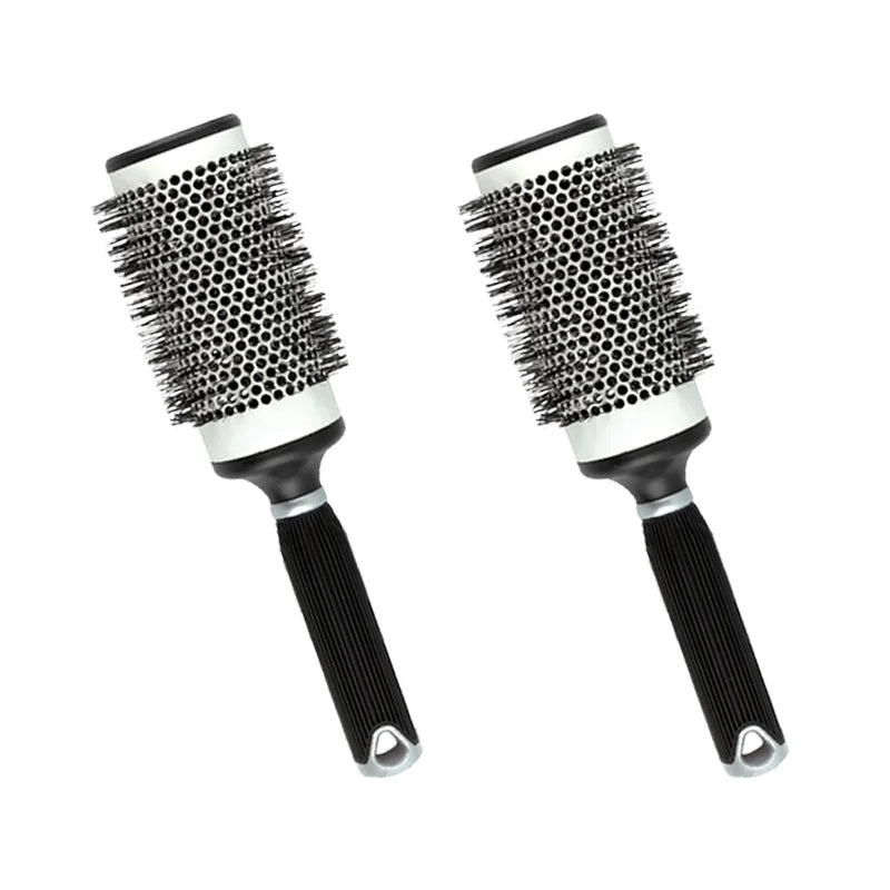 Premium Compact Round Ionic Blow Dry Brush-Fashion Boar Bristle Design Salon Quality Styling at Home