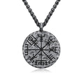 Low MOQ Wholesale Men Jewelry Stainless Steel Vintage Pendant Viking Warrior Totem Necklace