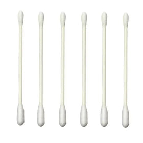 2025 Double-Headed Natural Cotton Swab with 100pcs 7.5cm Bamboo and Plastic Wood Stick Colorful Size for Cleaning Application