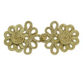 Handmade Large Gold Wire Decoration Dress Suit Fashion Plate Buckle
