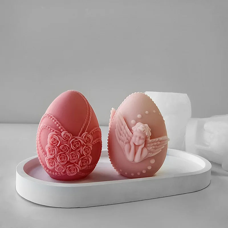 Eggs Silicone mold for concrete casting silicone 3D for epoxy resin casting for resin plaster cement concrete epoxy resin