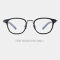 TFB Wholesale Luxury Retro Acetate Titanium Rectengle Unisex Fashion Stylish Durable Pure Titanium Optical Eyeglasses MegaBDM