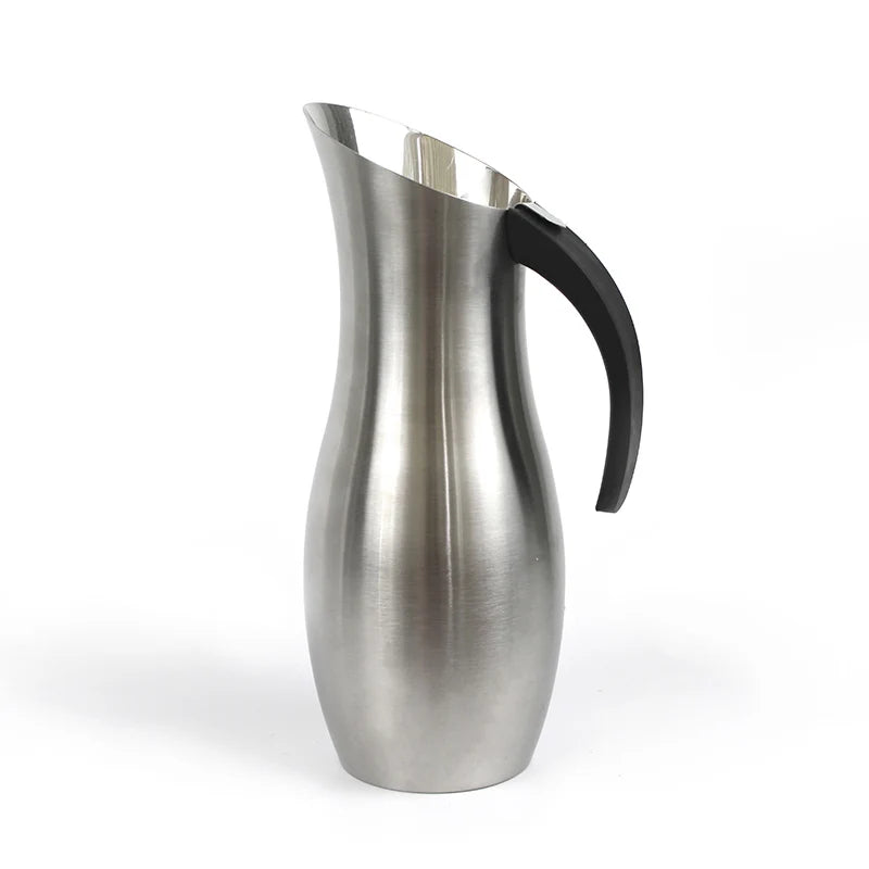 2L Silver  Water Pitcher High-Quality 304 Stainless Steel Water Filter Jug for Clean Safe Drinking Water at Home or Office