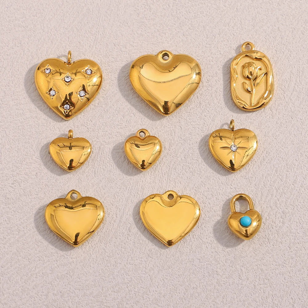 Dreamshow Fashion Jewelry Pendants Charms 18k Gold Plated Jewelry Stainless Steel Jewelry Accessories