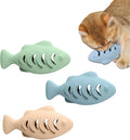 Silicone Refillable Interactive Catnip Fish-Shaped Snack Dispenser Catfish Cat Exercise Chew Toys Dolls