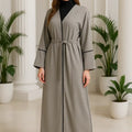 YXA006 Elegant Abaya Modest Fashion New Customizable Factory Price Customizable Luxurious Design Oversize Eid Muslin Dress
