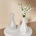 Simple Vase Resin Mold Silicone Flower Pot Set Striped Vase Resin Casting Mold Home Decoration