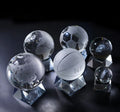 Custom Crystal Ball Ornament World Map Basketball Football Volleyball Golf Glass Ball Crystal Crafts Home Decor Gifts