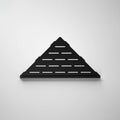 Matte Black Recessed Stainless Steel Bathroom Corner Shelf 10 Inch Easy Installation Available in US Warehouse