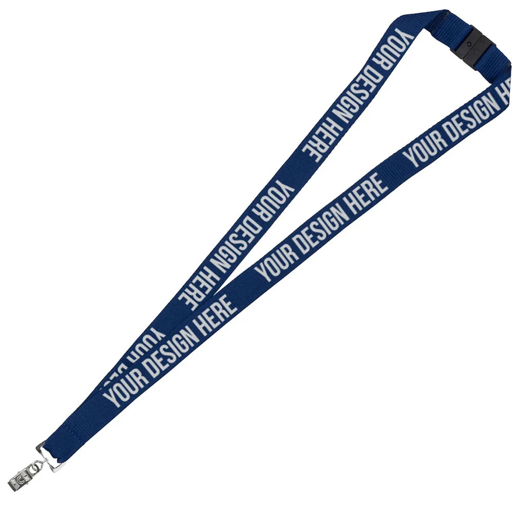 Custom Logo ID Name Card Badge Key Holder Breakaway Safety Release Polyester Lanyard for Office School