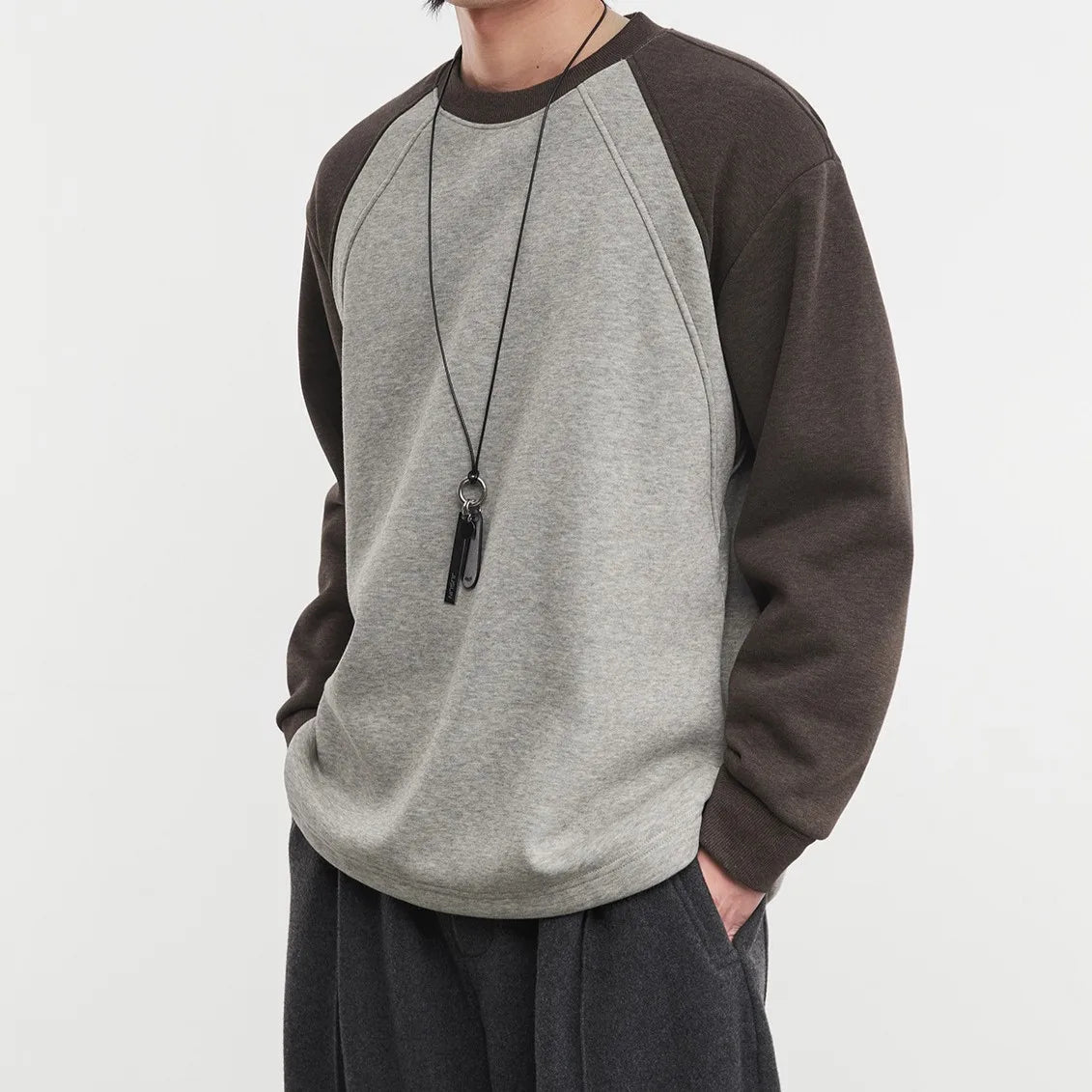 China Bangladesh Factory Price OEM Customized Logo Embroidery Patchwork Long Sleeve Round Neck Casual Mens Winter Sweatshirts