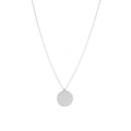 Azuris 925 Sterling Silver Round Plate Necklace Turkey Origin