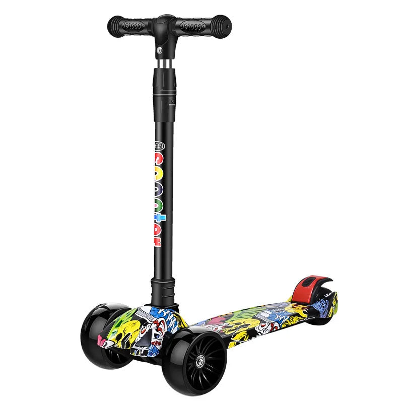 Factory Direct Foldable Kick Scooter Kids Extra-Wide Board Children's Foot Push Scooter