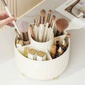 Dual-Purpose Art Supply Pencil Home Use 360 Rotating Plastic Desk Pen Organizer with 5 Slots
