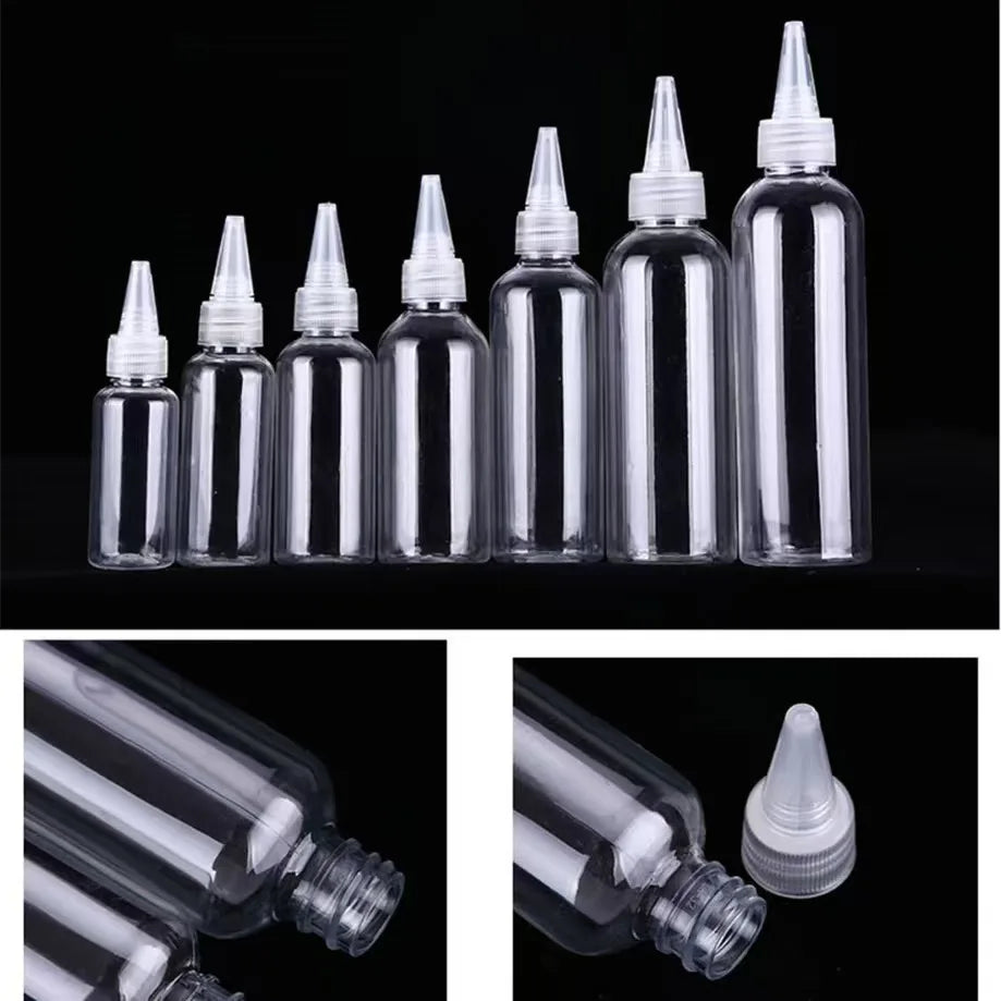 2oz 4oz 8oz 10oz 16oz Plastic Bottles with Twist Top Screw Cap for Paint Ink Essential Oils Manufactured for Screen Printing