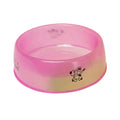 Wholesale Multicolor Transparent Printed Anti-Spill Dog Lick Bowl Eco-Friendly Plastic Pet Food Water Feeder for Small Mid Large