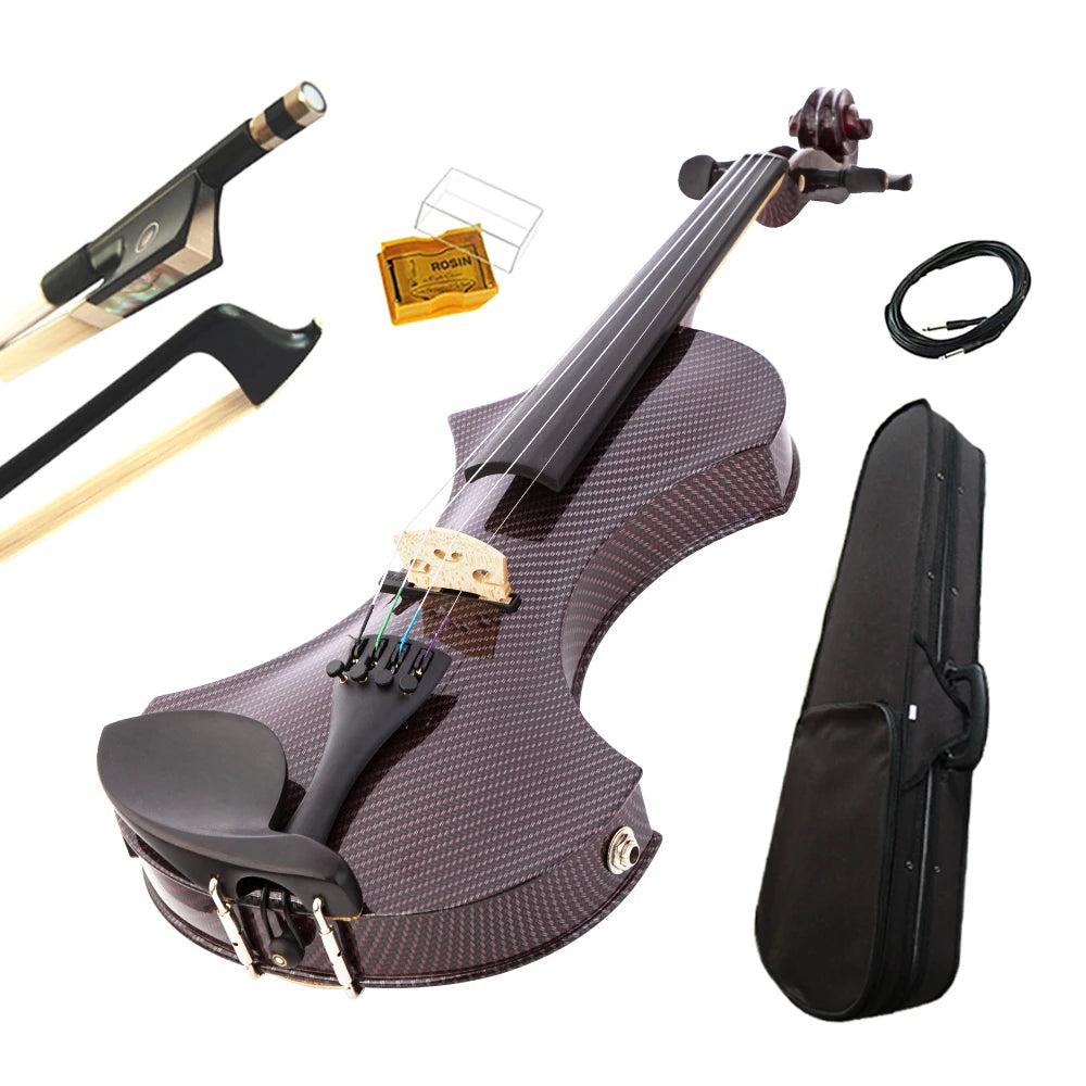 Professional Solidwood Low MOQ 4/4 High Grade Kinglos Electric Violin