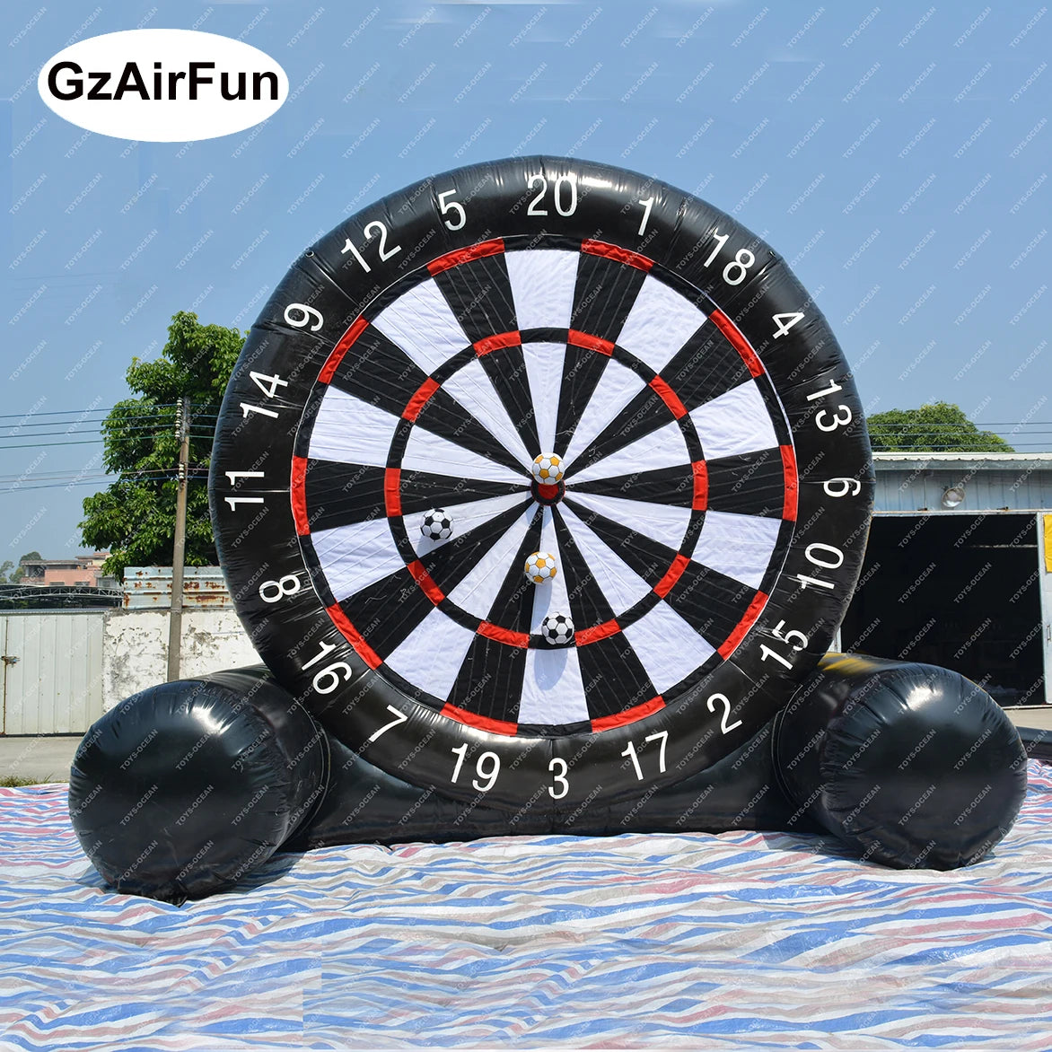 Custom Outdoor Soccer Training & Recreation Dart Board Inflatable Soccer Darts