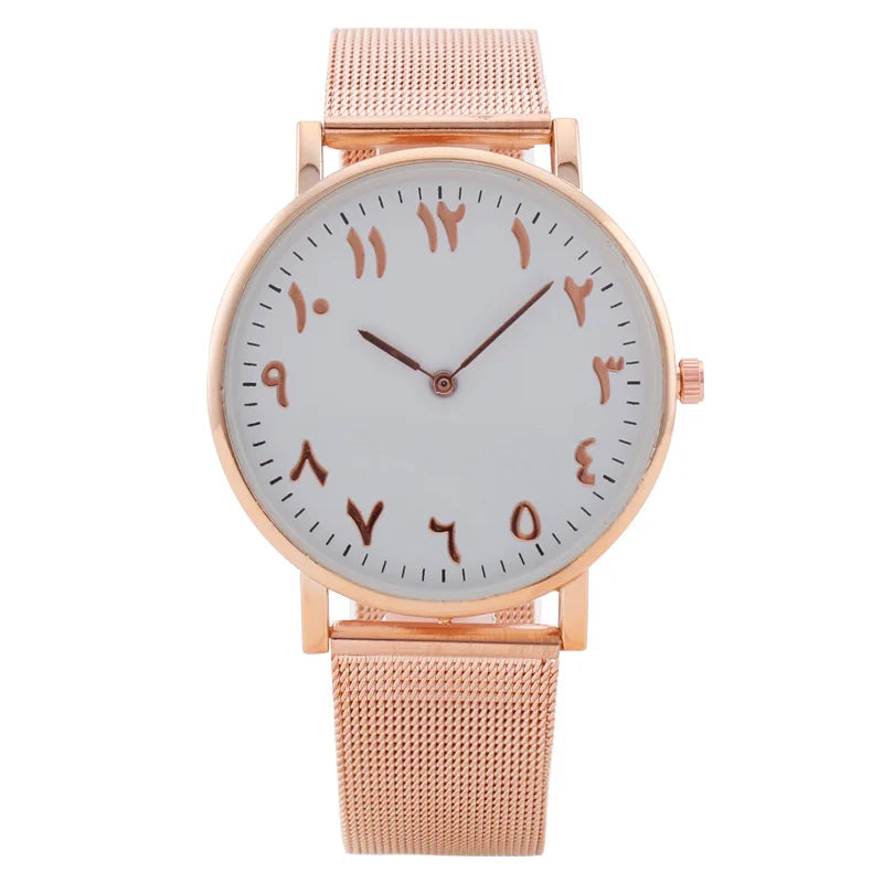 Fenyi Wholesale Fashion Couple Men and Women Simple Cheap Casual Arabic Numerals 39mm Glass Alloy Quartz Watch Girl and Boy