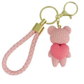 Wholesale Creative Love Bear Keychain Lovely Runner Same Couple Doll Keychain Hanging Accessories Bag Hanging Accessories