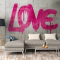 Made in Germany Photo Wallpaper Murals Concrete Look Grey Pink Non Woven Vinyl Wall Mural Modern for Hotel Bulk - 371 x 280 m