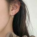 Low MOQ Wholesale 925 silver custom shape earrings with zircon