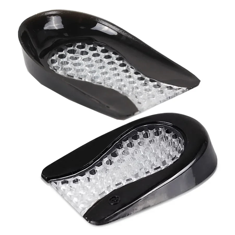 Sports Half-Size Insoles Washable  Material Shock-Absorbing Heel Cups Soft Honeycomb Pads & Arch Support
