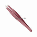 Wholesale Stainless Steel Beauty Tweezers for Eyebrow Hair Removal Slanted Tip Eyebrow Tweezers