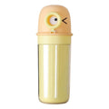 4-in-1 Cute Cartoon Eco-Friendly PET+PP Toothbrush Cup with Big Eyes Children's Wash Cup Handle Toothpaste Travel Bathroom Set
