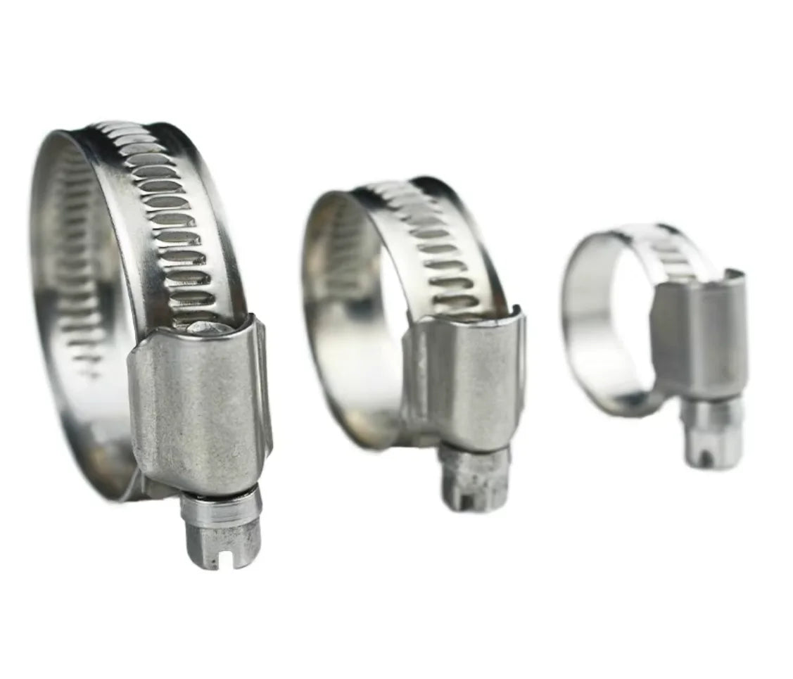 Wholesale Customized Size Heavy Duty 304 German Type Stainless Steel Hose Clamp Metric System from China