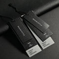 Best Selling Custom Clothing Seal String 800G Paper Customer Logo Printed Clothing Tags Labels for Clothing Hang Tag